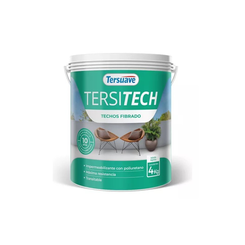 TERSITECH TECHOS FIBRADO TERSUAVE BLANCO- 4-KGS