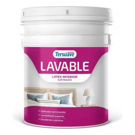 LATEX LAVABLE INTERIOR SATINADO TERSUAVE BLANCO- 1