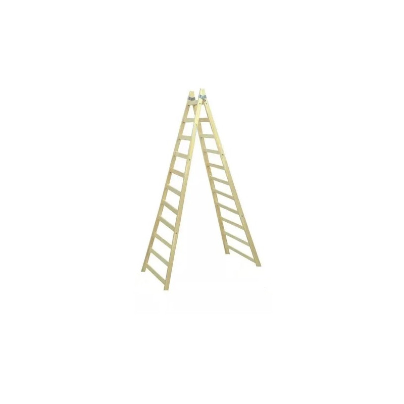 ESCALERA DE MADERA PINTOR PARANA 11 ESCALONES SANTA RITA