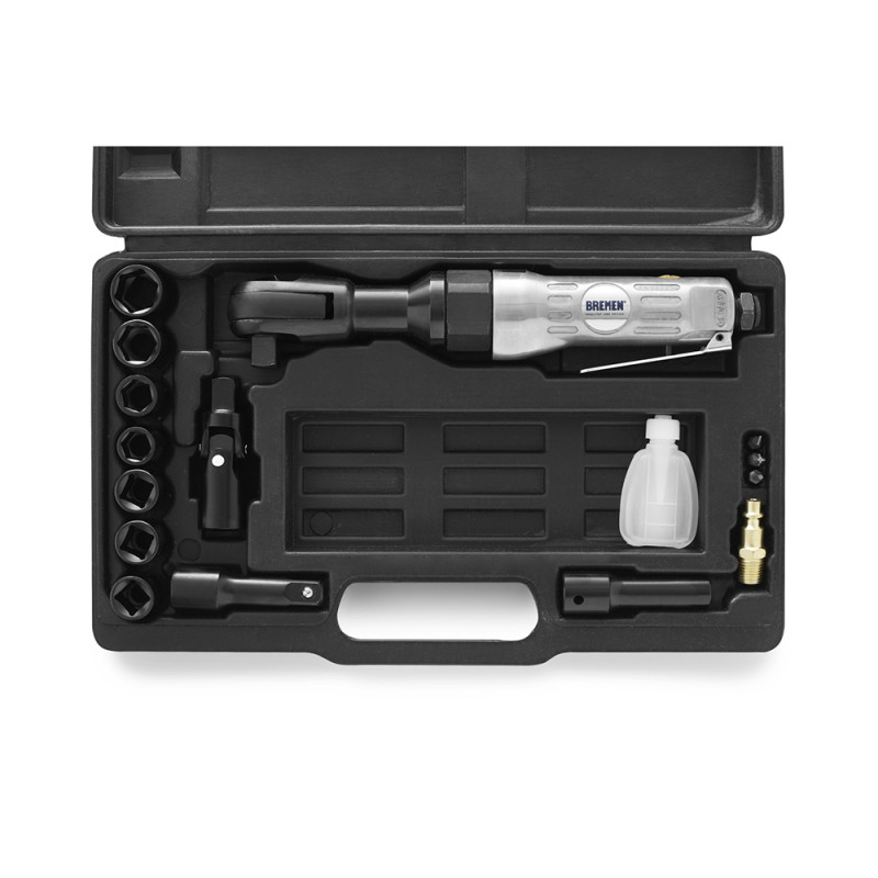 LLAVE CRIQUE NEUMATICA BREMEN 1/2" KIT X 17PZ 3032