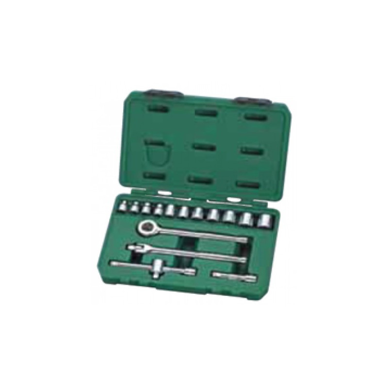 JUEGO BOCALLAVES SATA E.3/8" 16PZS PULG. ST09085SJ