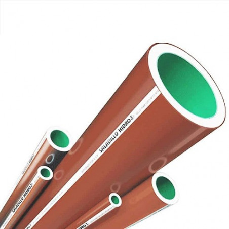 CAÑO FUSION H3 APTO AGUA CALIENTE (INTERIOR VERDE) 3/4" -6-MT