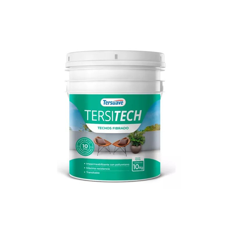 TERSITECH TECHOS FIBRADO TERSUAVE BLANCO-10-KGS