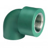 CODO 90 FUSION ROSCA METAL HEMBRA VERDE M 32 X 3/4"
