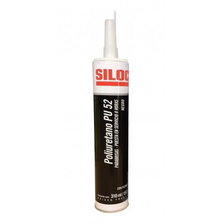 SELLADOR SILOC POLIURETANICO PU52 NEGRO PARABRISAS-310-ML