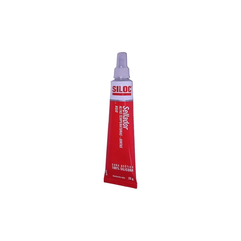 SELLADOR SILOC SILICONA ROJO ALTA TEMP.- 25-GRS