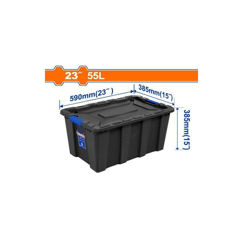 BAUL PLASTICO WADFOW CON TAPA  55 LT WTB3355