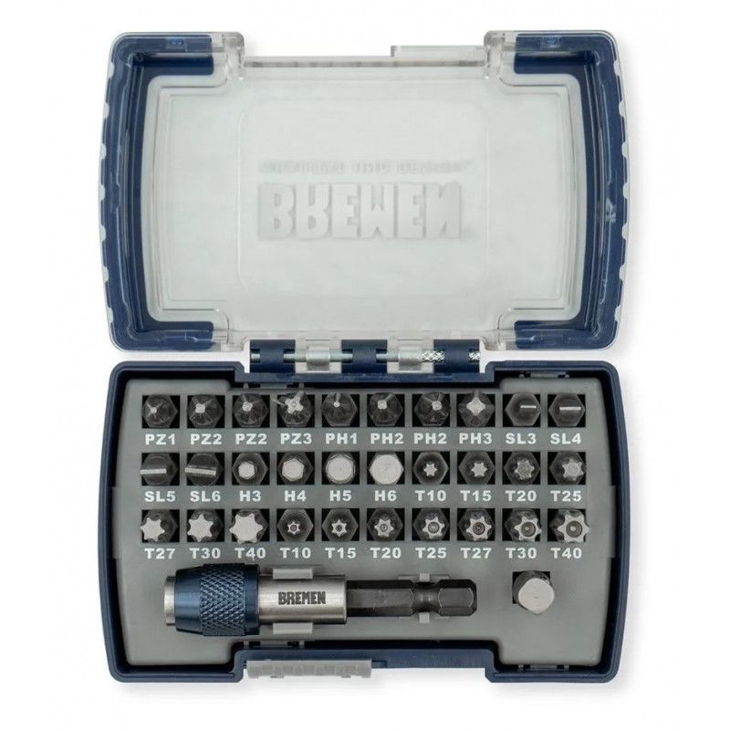 JUEGO DE PUNTAS BREMEN E.1/4" 32 PZS   7936