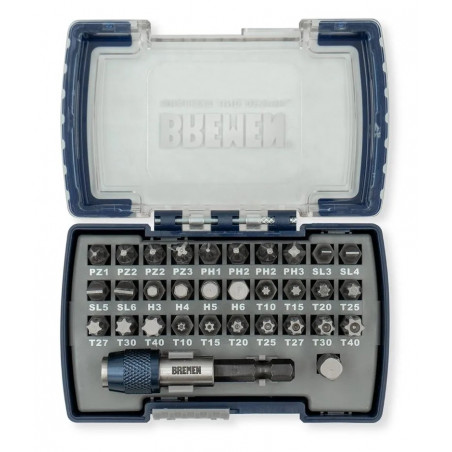 JUEGO DE PUNTAS BREMEN E.1/4" 32 PZS   7936