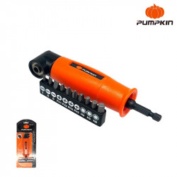 ADAPTADOR ANGULAR PARA PUNTAS DE ATORNILLAR HEX 1/4" PUMPKIN (44348)