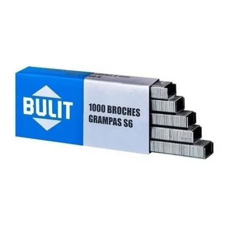 GRAMPA P/ENGRAMPADORA BULIT S 6 CAJA X 1000 UN