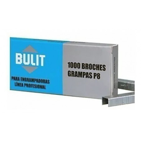 GRAMPA P/ENGRAMPADORA BULIT P 8 CAJA X 1000 UN