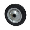 RUEDA CHAPA Y GOMA LIV. BUJE NYLON 125 X 30MM 10125