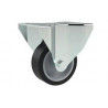 RUEDA PPL Y GOMA GRIS  75X25 FIJA C/BASE HC310BPF