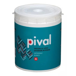 LATEX PIVAL EXTERIOR-INTERIOR BLANCO - 4-LT