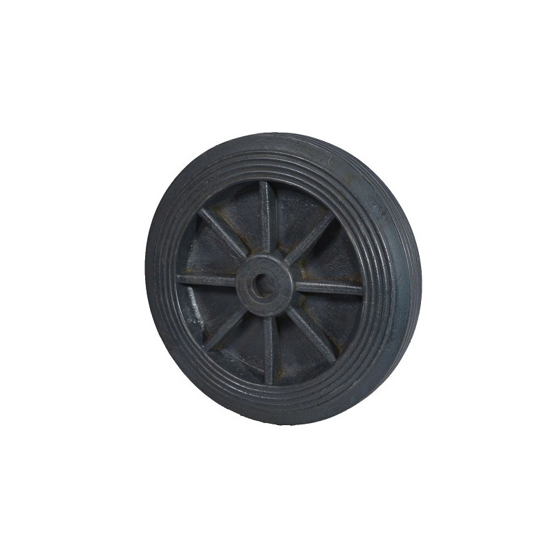 RUEDA GOMA COMPACTA BUJE NYLON 175X50X19      9175