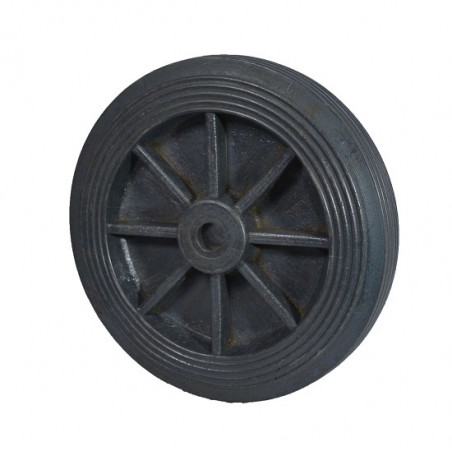 RUEDA GOMA COMPACTA BUJE NYLON 200X50X19      9200