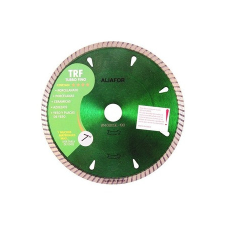DISCO DIAMANTADO ALIAFOR TURBO TRF FINO PORCELANATO 7"