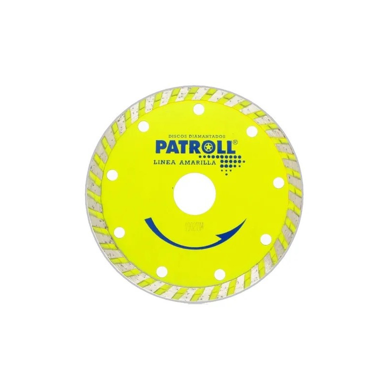 DISCO DIAMANTADO PATROLL AMARILLO TURBO 4.5"