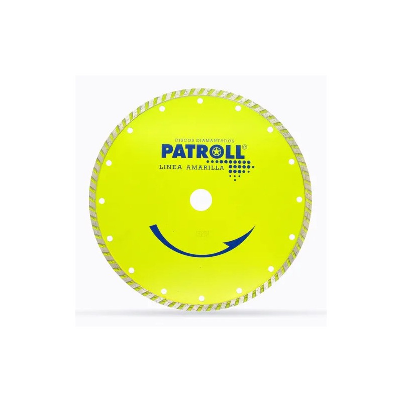 DISCO DIAMANTADO PATROLL AMARILLO TURBO 9"