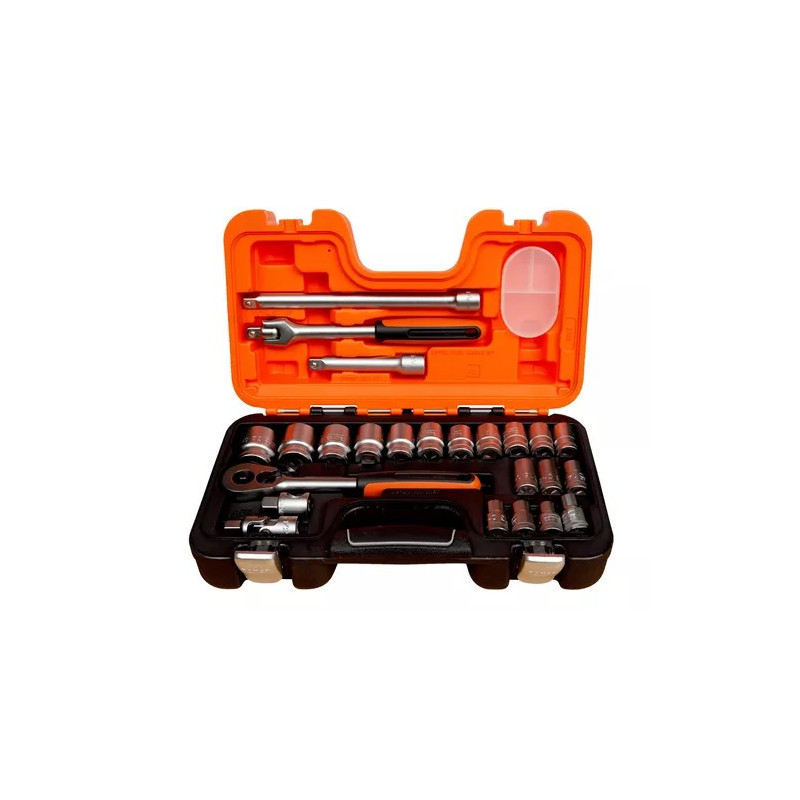 JUEGO BOCALLAVES BAHCO E.1/2" C/ACC 24PZS   S240