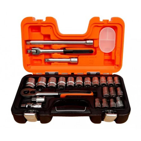 JUEGO BOCALLAVES BAHCO E.1/2" C/ACC 24PZS   S240