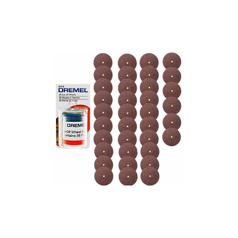 ACCESORIO MINI TORNO DREMEL DR409 DISCOS X 36U