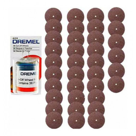 ACCESORIO MINI TORNO DREMEL DR409 DISCOS X 36U