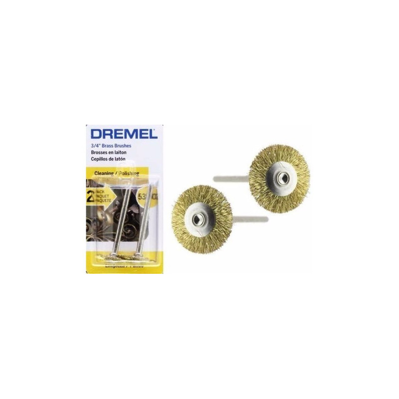 ACCESORIO MINI TORNO DREMEL DR535 CEPILLO BRONCE