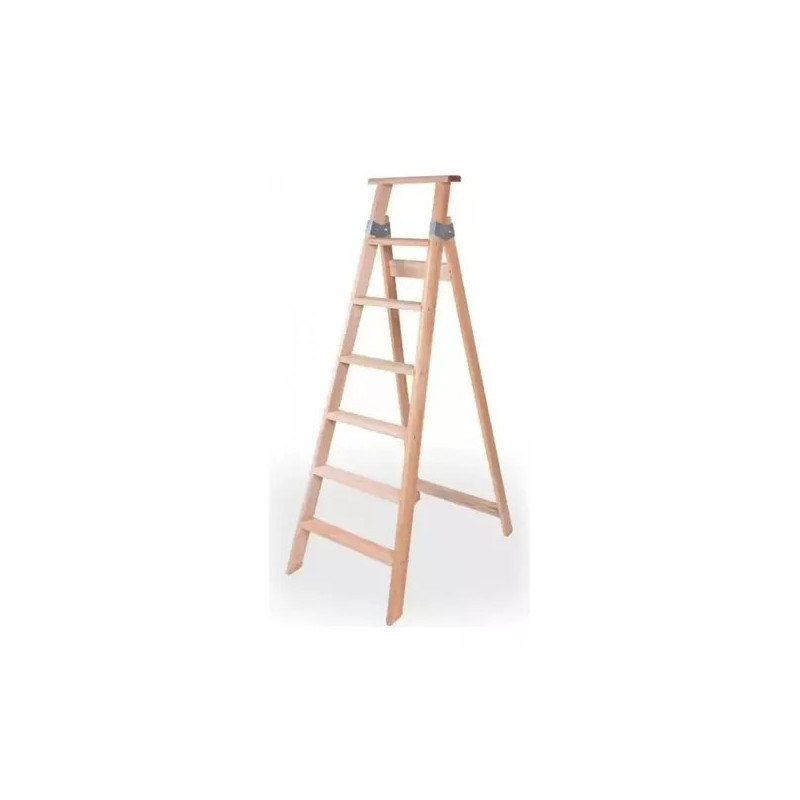 ESCALERA DE MADERA FAMILIAR SIMPLE  8 ESCALONES SANTA RITA