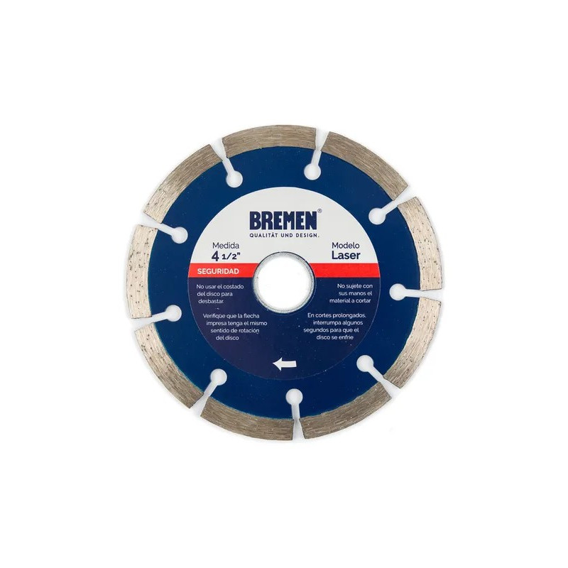 DISCO DIAMANTADO BREMEN SEGMENTADO 4.5" 4526