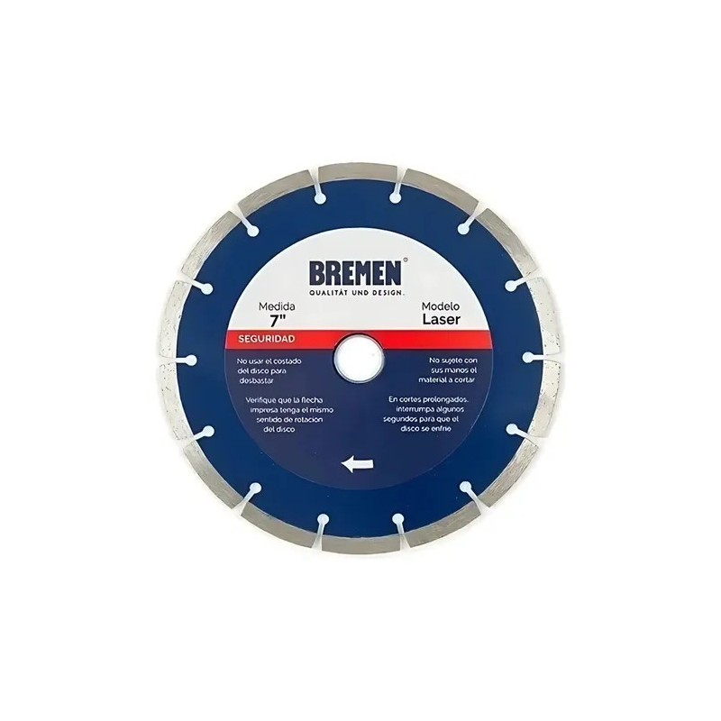 DISCO DIAMANTADO BREMEN SEGMENTADO 7" 4529