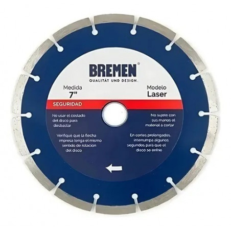 DISCO DIAMANTADO BREMEN SEGMENTADO 7" 4529