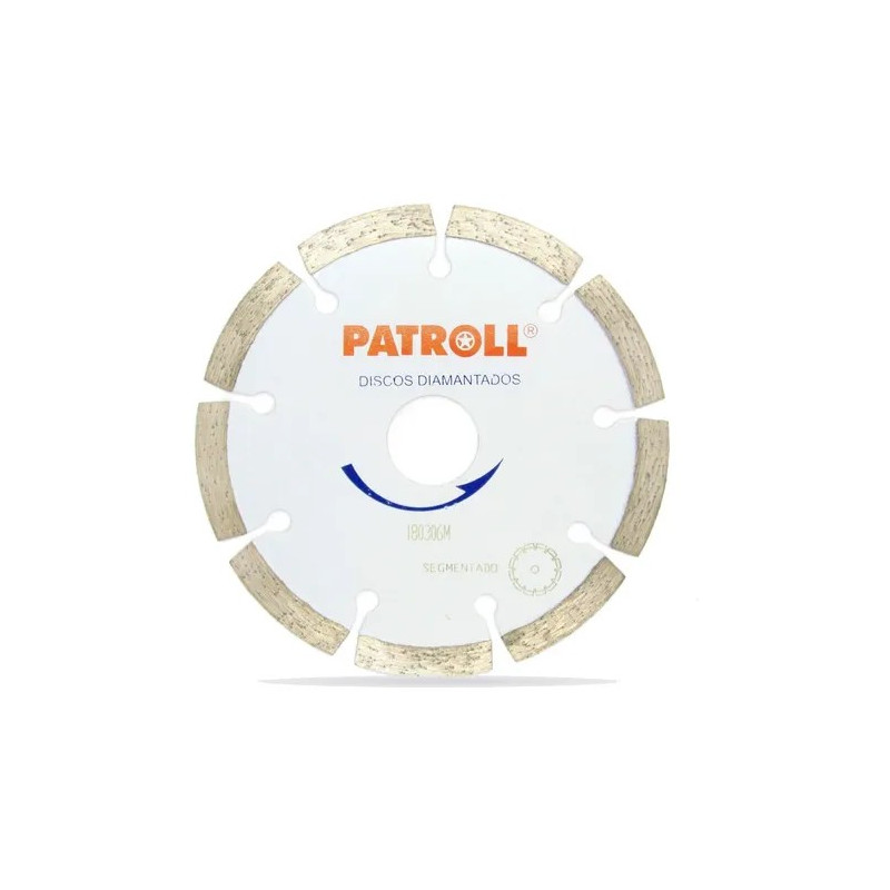 DISCO DIAMANTADO PATROLL GRIS SEGMENTADO 7"