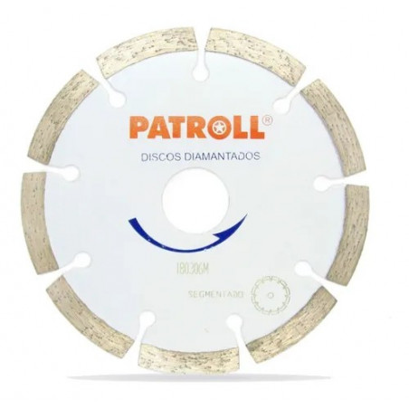 DISCO DIAMANTADO PATROLL GRIS SEGMENTADO 7"