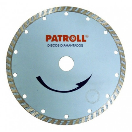 DISCO DIAMANTADO PATROLL GRIS TURBO 7"