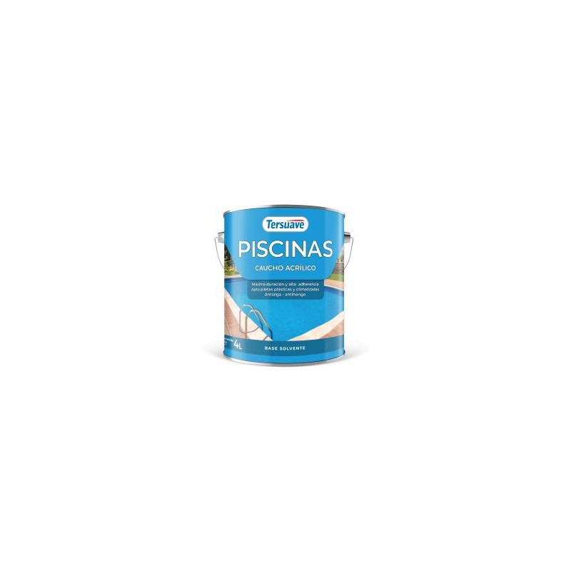 PINTURA PISCINAS CAUCHO ACRILICO TERSUAVE AZUL - 4-LT