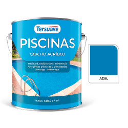 PINTURA PISCINAS CAUCHO ACRILICO TERSUAVE AZUL - 4-LT