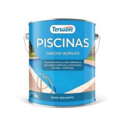 PINTURA PISCINAS CAUCHO ACRILICO TERSUAVE AZUL - 4-LT