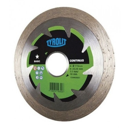 DISCO DIAMANTADO TYROLIT BASIC CONTINUO 7"