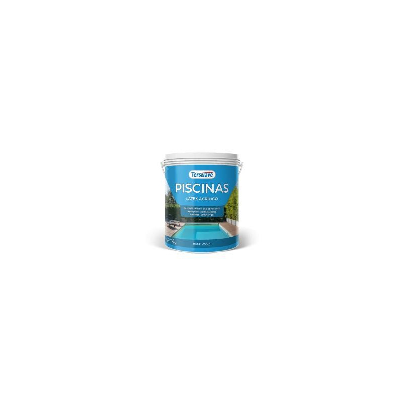 PINTURA PISCINAS LATEX ACRILICO ACUOSO TERSUAVE AZUL - 4-LT