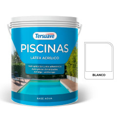 PINTURA PISCINAS LATEX ACRILICO ACUOSO TERSUAVE BLANCO - 4-LT