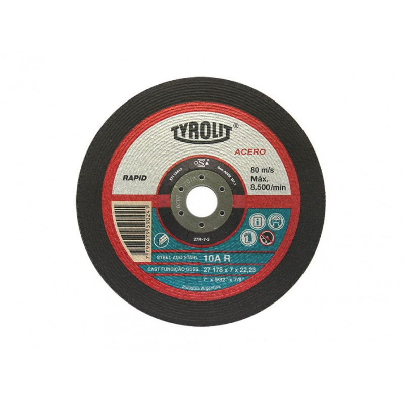 DISCO TYROLIT RAPID AMOLAR C/DEP. O/A 7" X 7.00