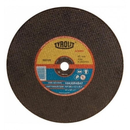 DISCO TYROLIT SECUR P/SENSITIVA O/A 300 X 3.2 X 25