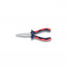 PINZA PUNTA PLANA BREMEN AZUL/ROJO 6"         6344