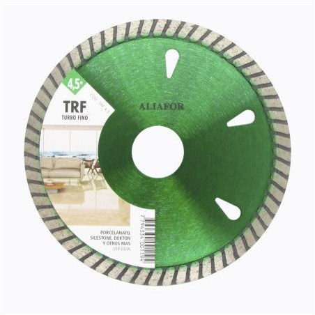 DISCO DIAMANTADO ALIAFOR TURBO TRF FINO PORCELANATO 4.1/2"