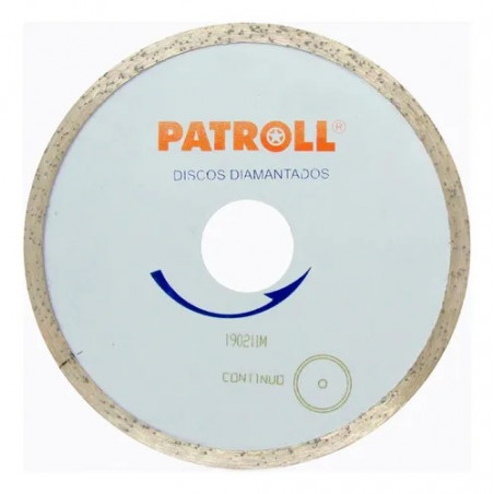 DISCO DIAMANTADO PATROLL GRIS CONTINUO 7"