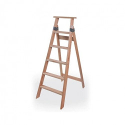 ESCALERA DE MADERA FAMILIAR SIMPLE  6 ESCALONES SANTA RITA