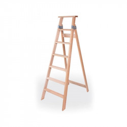 ESCALERA DE MADERA FAMILIAR SIMPLE  7 ESCALONES SANTA RITA