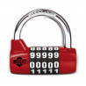 CANDADO BULIT COMBINACION ALTA SEGURIDAD 65 MM ROJO
